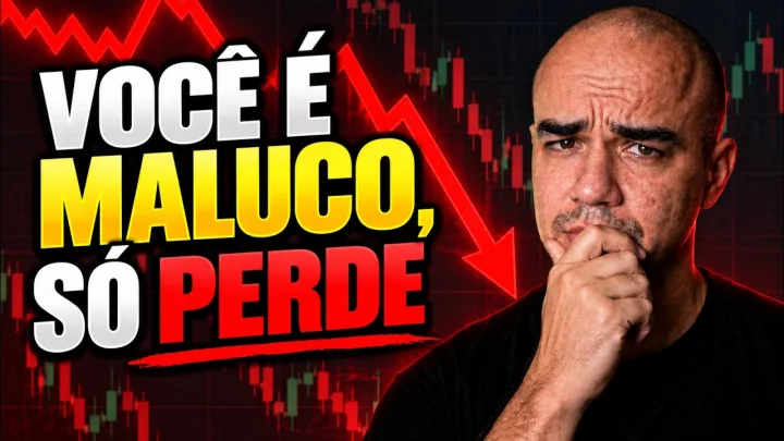 Capa do video: Me chamaram de maluco por ter 100% em ações. Respondi!